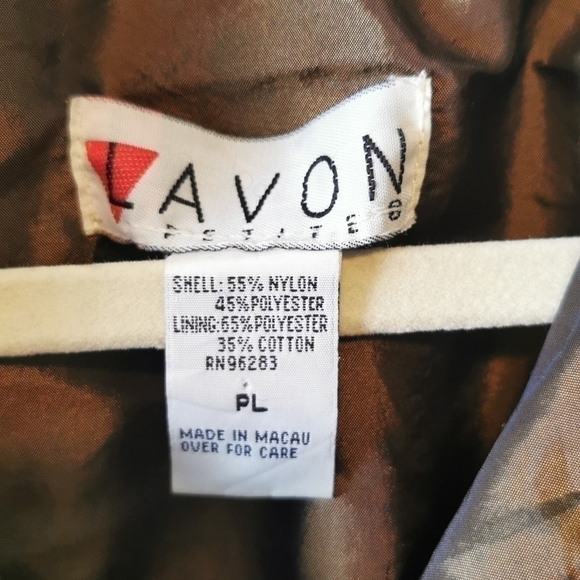 Vintage 90s Lavon Bomber Jacket Floral Khaki Large - Picture 7 of 7